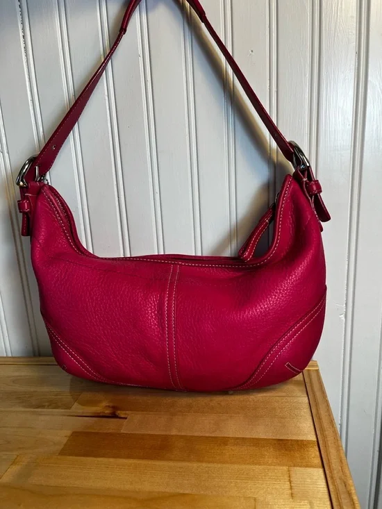 Coach SoHo Hobo Shoulder Bag Pebbled Leather Vintage - Picture 3 of 15